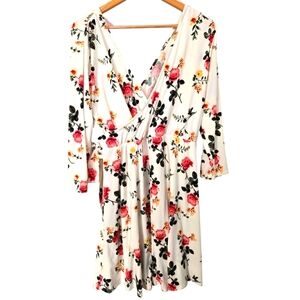 NWT No Boundaries Floral Wrap Dress - Size Xxxl
